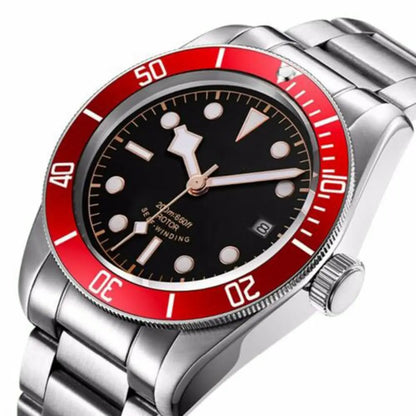 Luxury Customizable Logo Waterproof Japan nh35 Automatic Mechanical Wristwatch Full Steel Sapphire Men Watch Dress Male Clock