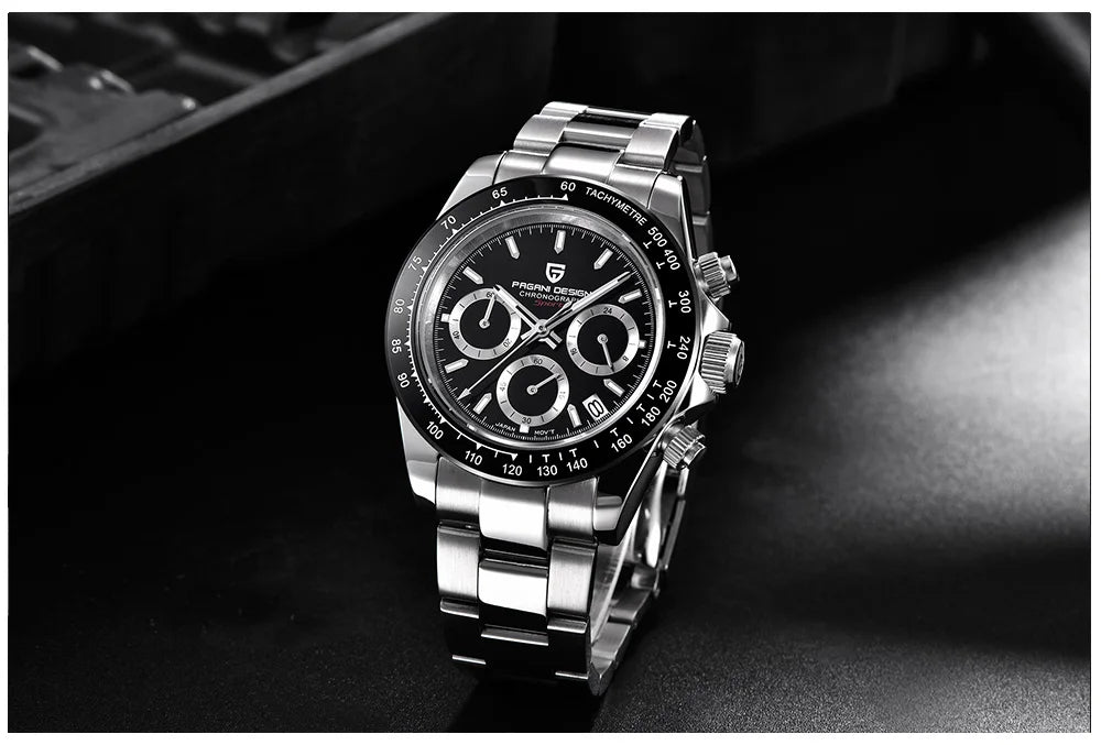 2026 New PAGANI DESIGN Chronograph Luxury Quartz Wrist Watch Automatic Date 100M Waterproof JAPAN VK63 Movement