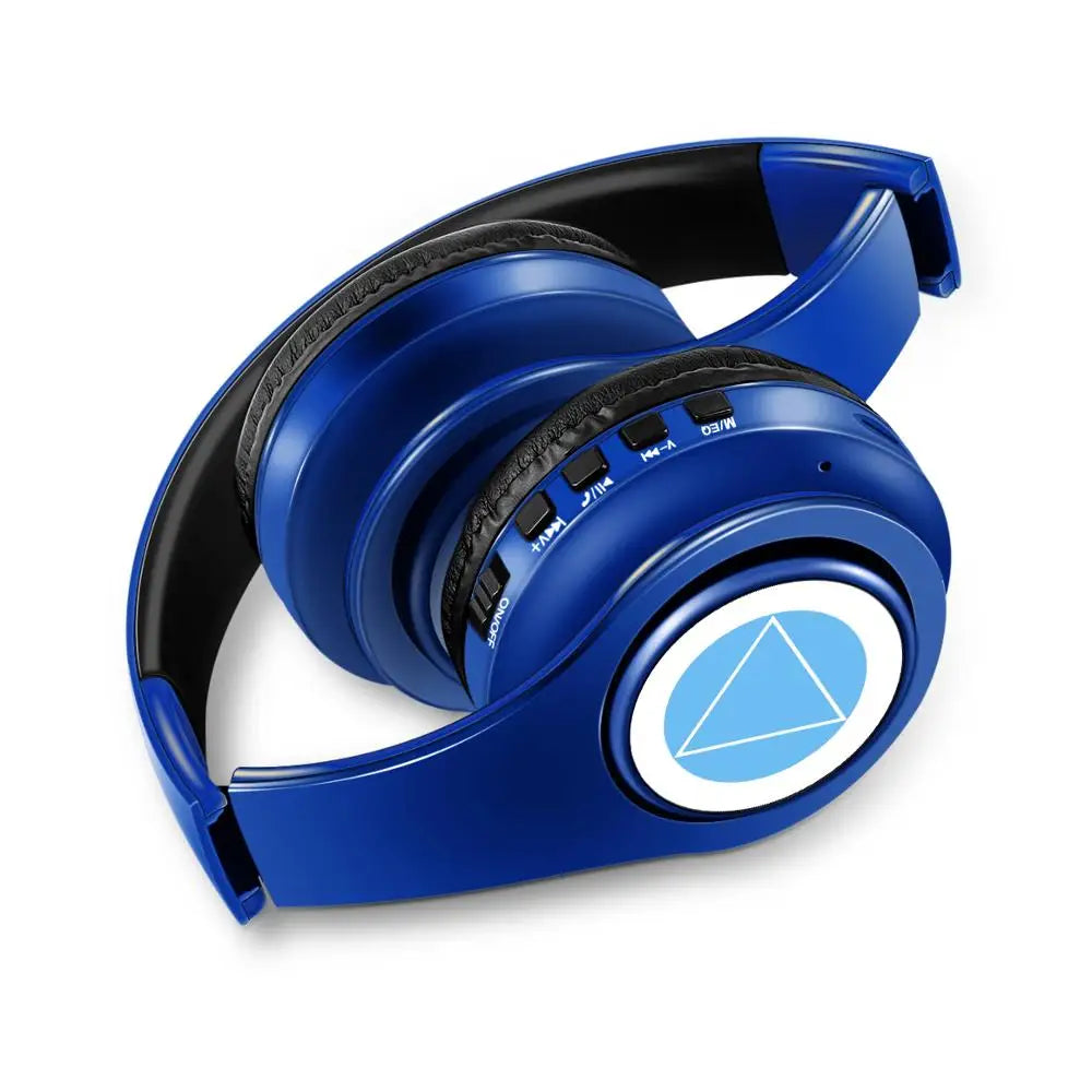Auriculares anime over-ear Miku Nakano Sanjiu Bluetooth 5.0 – Headset gaming estéreo inalámbrico con graves profundos, micrófono y compatibilidad con tarjeta TF