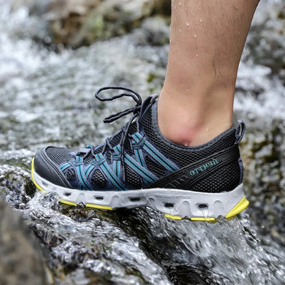 HUMTTO Sapatilhas de Homem para Caminhada em Rios, Trekking Outdoor e Água, Malha Respirável, Secagem Rápida, Cano pelo Tornozelo, para Mulher, Antiderrapantes