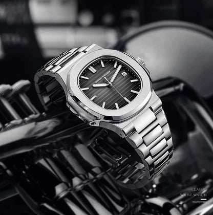 DIUDN DESIGN Men Luxury Watches Top Brand JAPAN Quartz Wristwatch Sport Business Stainless Steel Waterproof CLOCK reloj hombre