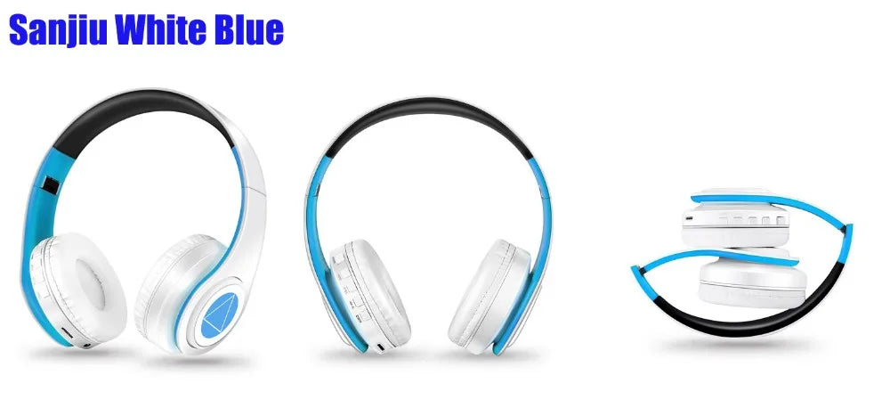 Auriculares anime over-ear Miku Nakano Sanjiu Bluetooth 5.0 – Headset gaming estéreo inalámbrico con graves profundos, micrófono y compatibilidad con tarjeta TF