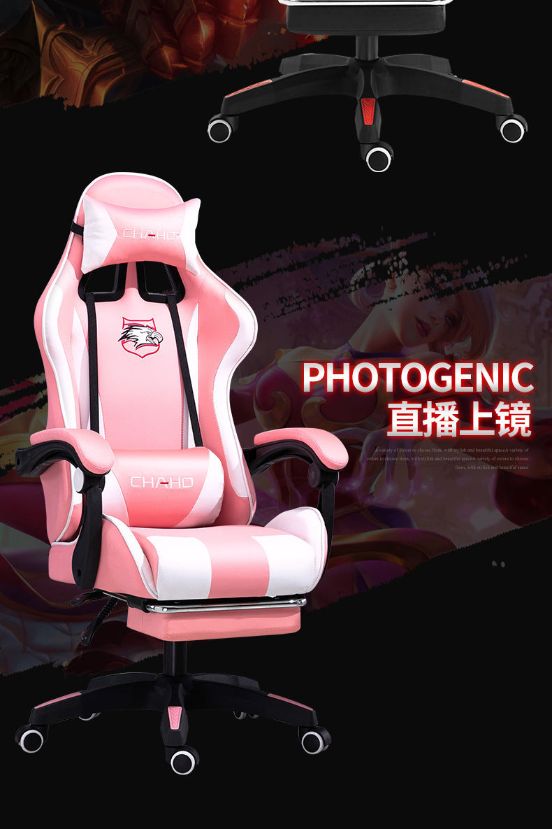 UVR Professional Gaming Computer Chair Home Office Chair Ergonomic Design Armchair with Footrest Competitive Chair Furniture
