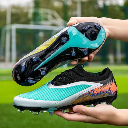 New Men Football Boots Shoes Match Training Soccer Shoes Non-Slip Cleats Long Spikes FG Ultralight Outdoor Sneaker Drop Shipping