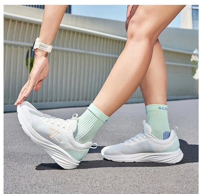 Sapatilhas de Corrida Xtep para Mulher 2025 Verão Novidade Resistentes Leves Casuais com Amortecimento de Impacto e Malha Respirável 875418110054