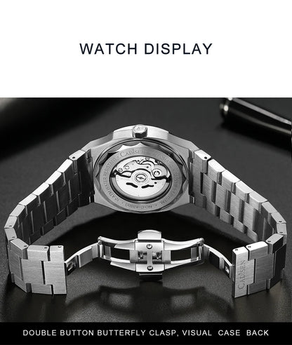 CADISEN Watch for Men Luxury Automatic Men Miyota 8215 Movement Sapphire Crystal 42mm Dial 100m Waterproof Wristwatches C8200