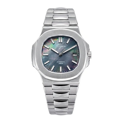 Sugess Man Watch Automatic Mechanical Wristwatches Miyota 9015 Movement MOP Dial Luminous Waterproof 5bar Bracelet Luxury S466