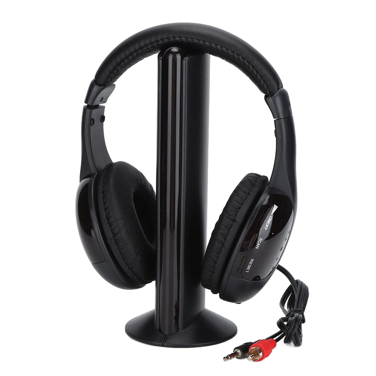 Casque audio supra-auriculaire, design professionnel, casque sans fil, son stéréo clair avec câble audio pour TV, pour PC, pour appareil audio
