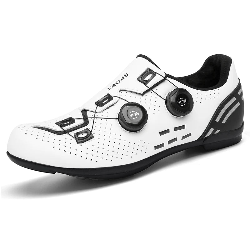 Lock-Free Cycling Shoes, Flat Pedal Shoes for Men, Bike Cleat Sneakers, MTB Bicycle Biking Shoes for Women, Breathable Indoor Boots