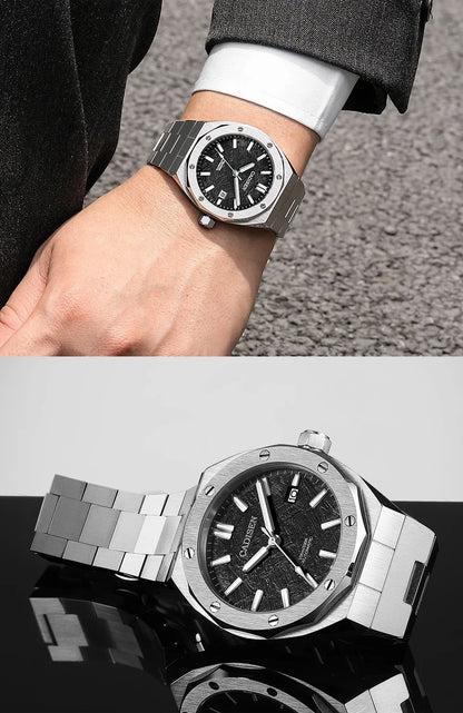 CADISEN Luxury Design 42MM Men Watches Japan MIYOTA 8215 Sapphire Glass Mechanical Automatic Watch Men 100M Waterproof