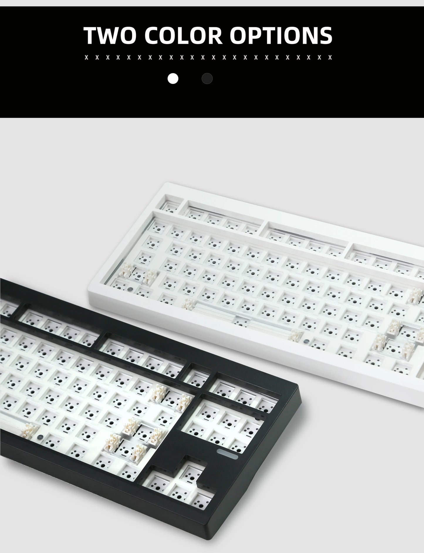 ZUOYA GMK87L KIT tastiera meccanica con struttura gasket, programmabile VIA/QMK, hot-swap, wireless trimodale, RGB