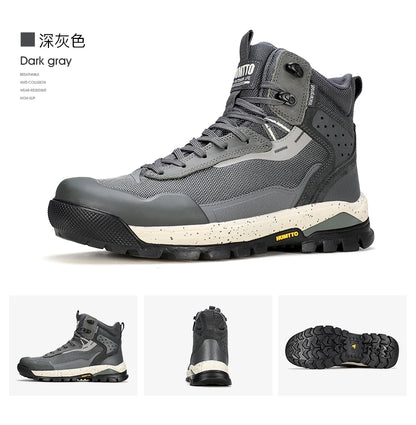 HUMTTO Hiking Shoes Men Winter Outdoor Sports Climbing Shoes Hunting Boots Warm Outdoors Ankle Travel Boots Trekking Sneakers