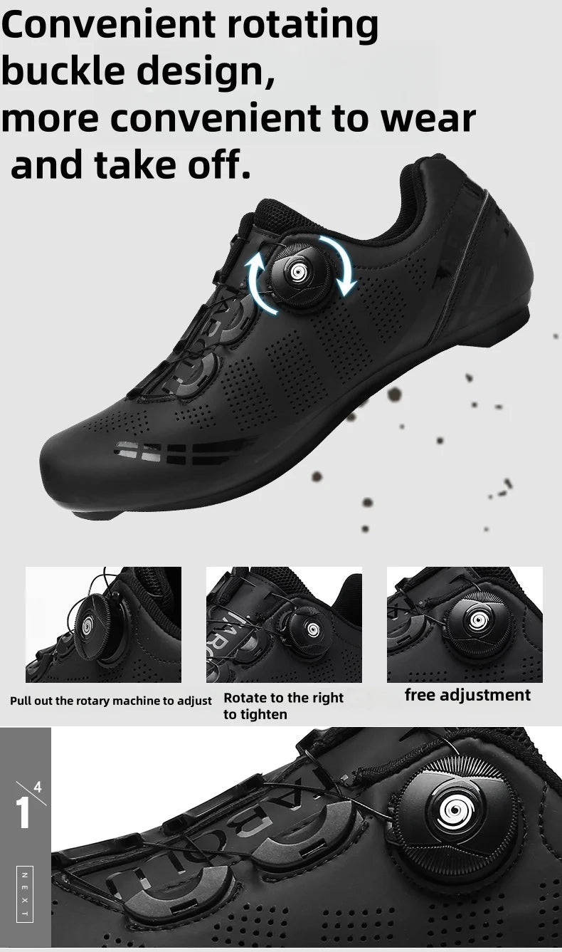 Men's Mountain Bike Shoes MTB, Breathable, Non-Slip, High Hardness, Suitable For Outdoor Road Racing, Mountain Off-Road Riding 37-46