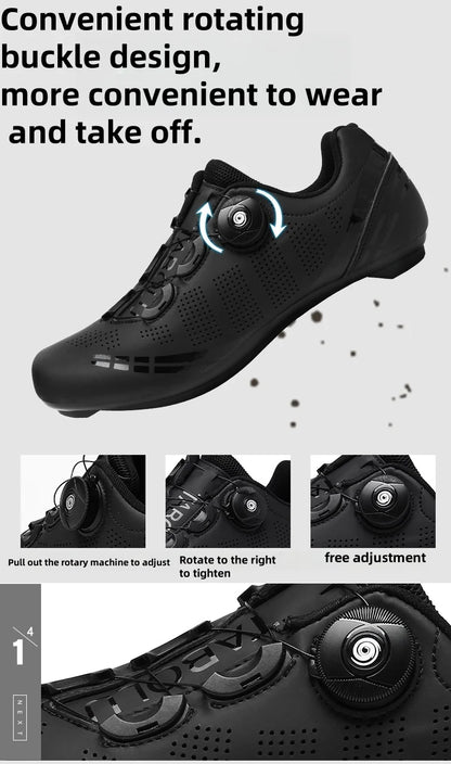 Men's Mountain Bike Shoes MTB, Breathable, Non-Slip, High Hardness, Suitable For Outdoor Road Racing, Mountain Off-Road Riding 37-46