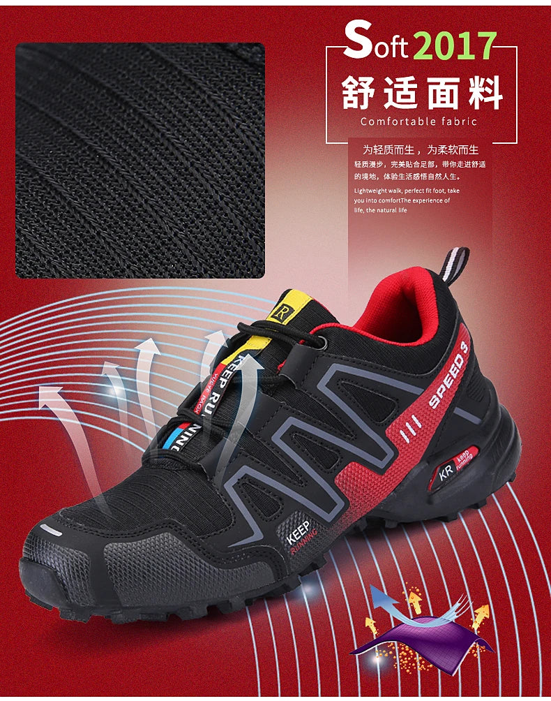 Men Hiking Boots Winter Mountain Safety Outdoor Breathable Wear-Resistant Climbing Timberland Unisex Comfortable Male Sneakers