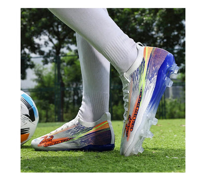 Chaussures de football pour adolescents, adultes, hommes et femmes, crampons universels TF FG tout terrain, chaussures de football avec clous de sol