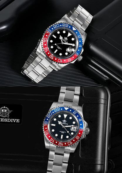 ADDIESDIVE 2025 New Men's Business Watch 200m Water Resistant 8215 Automatic Mechanical Watch Sapphire Crystal Luminous Watch
