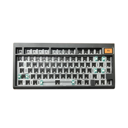 Kit de teclado mecánico ZUOYA GMK81 hot-swappable Bluetooth 2.4G inalámbrico con retroiluminación RGB, estructura gasket y soporte para