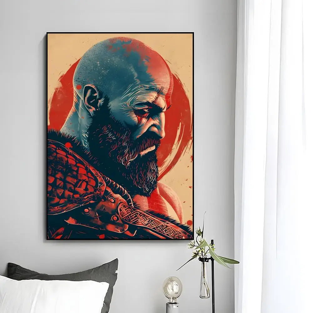 God Of War Poster Wall Art Print Decorative Mural Home Decor Gift Unframed