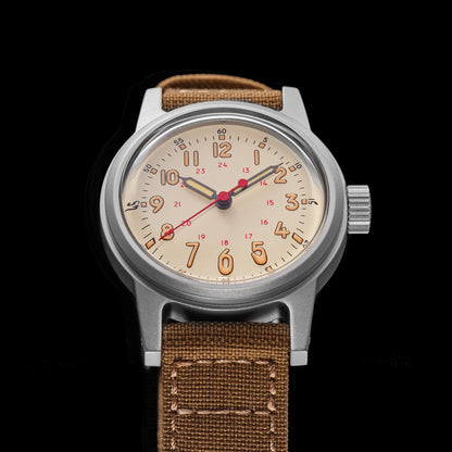 THORN Retro Military Watch 36mm Watch Made of NH35A Movement SHY-043 Sport Watch Unisex Men's and Women's Luxury