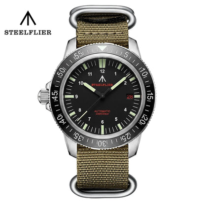 STEELFLIER Official SF783 NH35 Automatic Mechanical Watches Ceramic Bezel Super Luminous 20Bar Waterproof Luxury Dive Watch Men