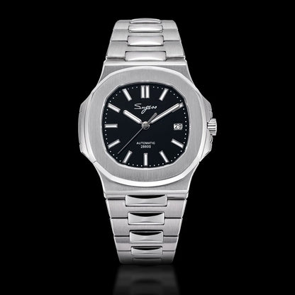 Sugess Man Watch Automatic Mechanical Wristwatches Miyota 9015 Movement MOP Dial Luminous Waterproof 5bar Bracelet Luxury S466