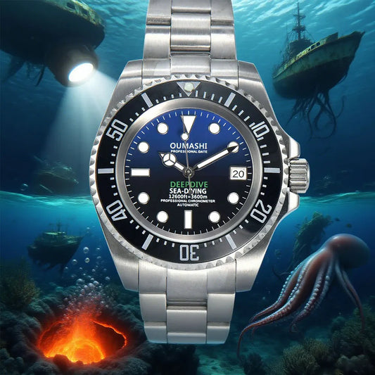 44mm High-end Men's Watch NH35 Mechanical Watch Automatic Movement Watch Sapphire Glass Stainless Steel Waterproof Watch