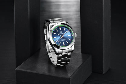 BENYAR – Nuevo reloj para hombre, marca de lujo, reloj mecánico automático, resistente al agua hasta 50 m, modelo deportivo con agujas luminiscentes