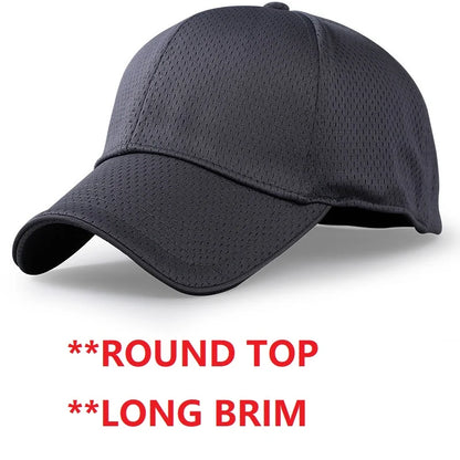 Big Head Plus Size Summer Mesh Baseball Cap for Men Women Trucker Breathable Hat Adjustable for Outdoor Sports Running