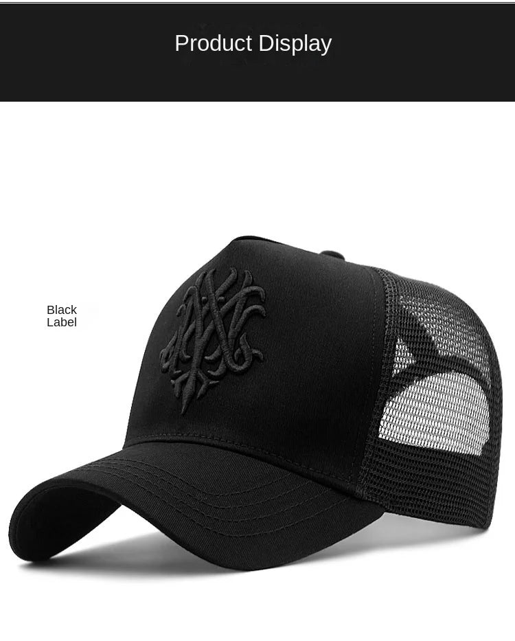 Baseball Hats for Big Head Plus Size Men Women Mesh Outdoors Sport Caps Dad Oversize Trucker Cap 56-60cm 60-65cm
