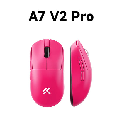 Ratón gaming inalámbrico ligero MCHOSE A7 V2 con doble tasa de sondeo de 8,000Hz, PAW3950 TI, para gaming, esports y oficina
