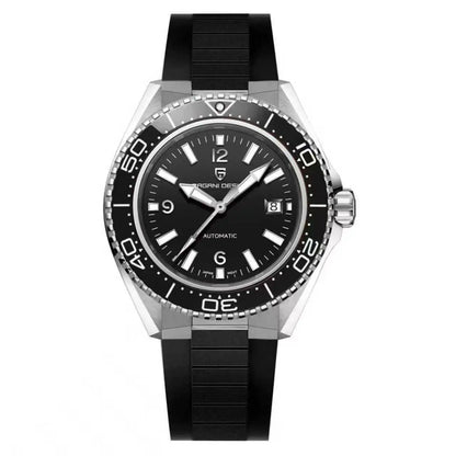 Pagani Design New Men's Mechanical Watch Luxury Sapphire Stainless Steel 100m Waterproof Ceramic bezel Automatic Watch
