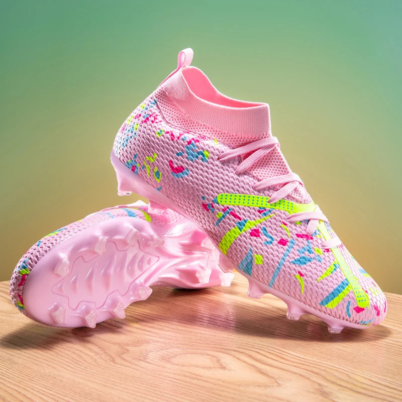 Nouvelles chaussures de football pour hommes, baskets de football pour terrain gazonné, chaussures de football d'extérieur, chaussures d'entraînement professionnelles, chaussures de sport antidérapantes, ultralégères,