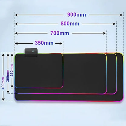 Mouse Pad Gamer Keyboard Pad Overwatch Sombra Desk Mouse Mat LED Carpet Rubber Tapis Souris Gaming RGB Notbook Kawaii Mousepad
