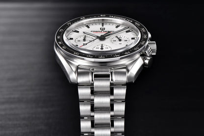 PAGANI DESIGN Saturn Men's Watches 2026 New Top Luxury Quartz Watch Men Light Tan Chronograph AR Sapphire crystal Wristwatch Men
