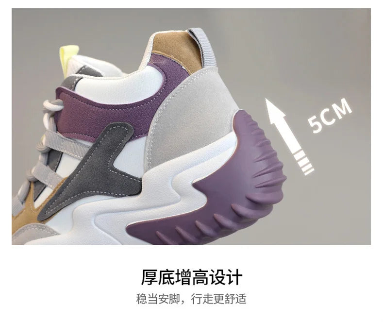 Sneakers for Women 2023 Autumn Slip-On Breathable Mesh Casual Shoes Women Heels Loafers