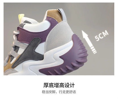 Sneakers for Women 2023 Autumn Slip-On Breathable Mesh Casual Shoes Women Heels Loafers
