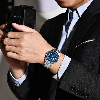 PAGANI DESIGN 2026 NEW Top GMT Men Automatic Mechanical Watches Pearl DG5833 Waterproof Luminous Sapphire Glass reloj hombre