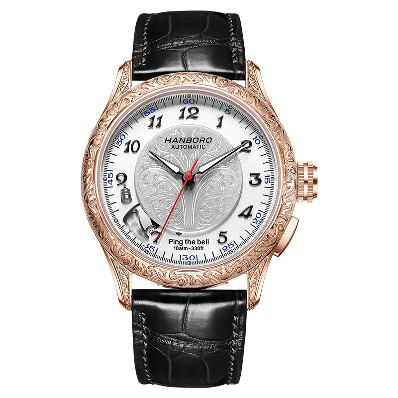 HANBORO hourly clock series men's fully automatic mechanical watch 5379