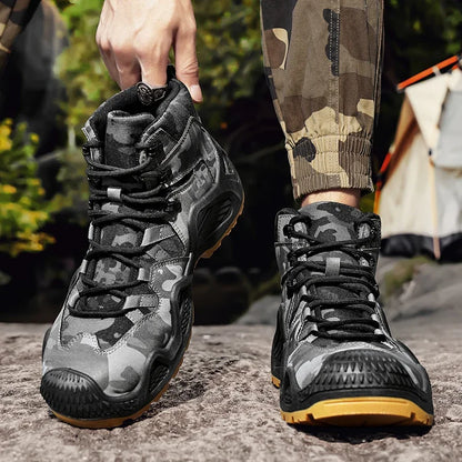 Anti Slip and Wear-resistant Hiking Shoes Comfortable Desert Work Boots Autumn Winter Platform and Ankle Boots, Men's Snow Boots