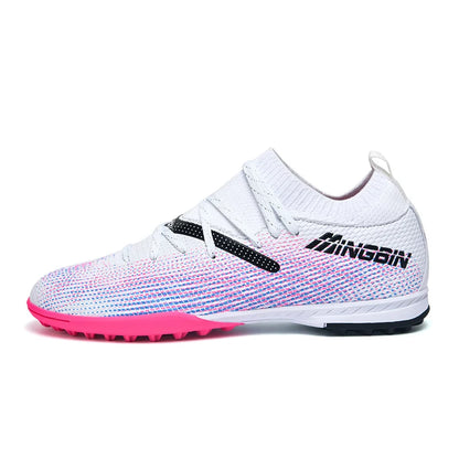 Botas de fútbol de césped profesionales para hombre, botines de fútbol con malla transpirable, zapatillas de fútbol juveniles antideslizantes, sneakers masculinas Society Chuteira