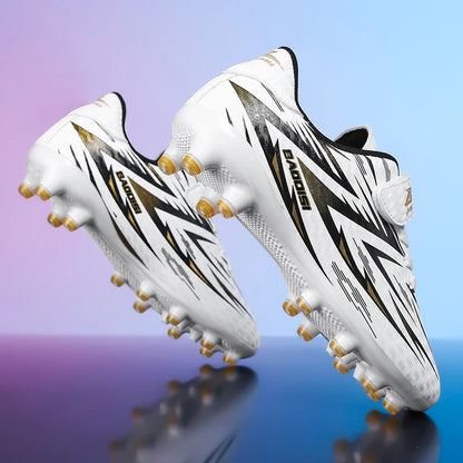 Nouvelles chaussures de football pour enfants, crampons antidérapants pour terrain de football, chaussures de football pour enfants, bottes de football d'intérieur, baskets professionnelles rapides, pointures 28-39.