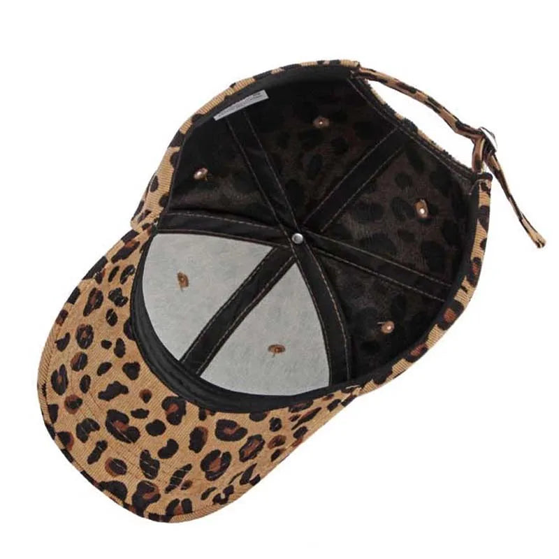 Wholesale NewFashion Spring Summer Unisex Leopard Print Baseball Caps Spring Autumn Outdoor Adjustable Casual Hats Sunscreen Hat