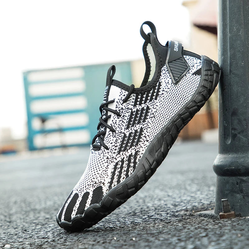 Water Shoes for Men Barefoot Beach Shoes Breathable Sport Shoes Quick Dry River White Sea Aqua Sneakers Soft Beach Sneakers