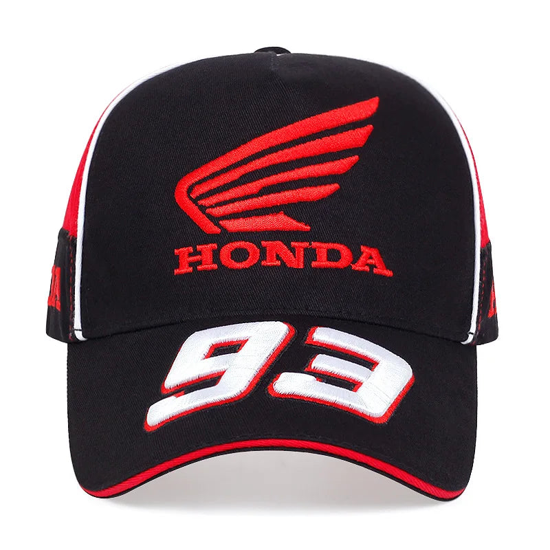 Motorcycle Racing Honda 93 Baseball Cap Men's and Women's Summer Fashion Embroidered Sun Hat Outdoor Sports Hat