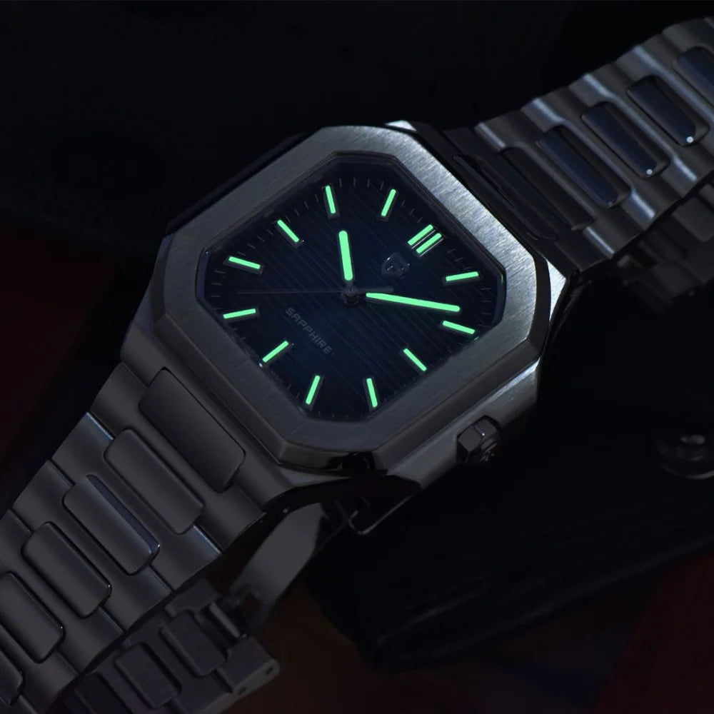 PAGANI DESIGN New V2 Orologio da uomo quadrato al quarzo, marchio di lusso premium, sportivo, impermeabile, in zaffiro e acciaio inossidabile