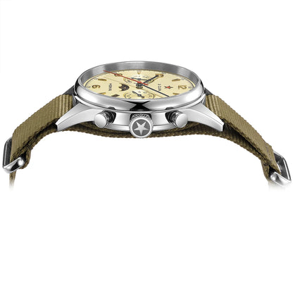 SEAKOSS Automatic Mechanical Wristwatch 1963 with Seagull ST1654 Movement 24H-Hour Display Air Force Pilot Calendar Men's Watches