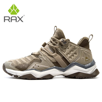Rax Men's Waterproof Hiking Shoes Breathable Hiking Boots Outdoor Trekking Sports Sneakers Tactical Shoes