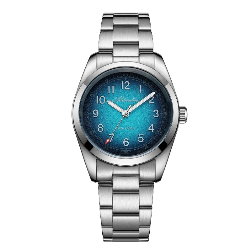 ADDIESDIVE 2026 – Nouvelle montre à quartz de luxe pour homme, étanche à 100 m, verre saphir, très lumineuse, en acier inoxydable, style professionnel
