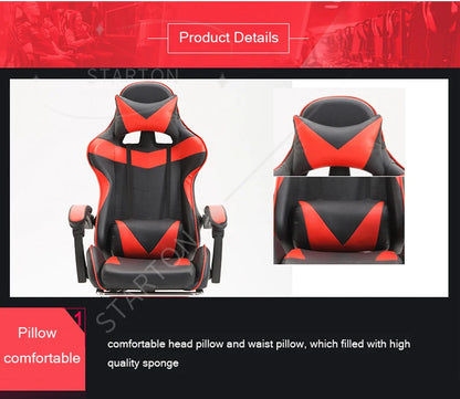 PC Gamer Gaming Chair PU Leather Office Adult Ergonomic RGB Racing Computer Gamer Racing Gamer Chair  for Sale